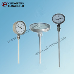 WSS series Bimetal thermometers  professional manufacture [CHENGFENG FLOWMETER] stainless jacket pipe high accuracy